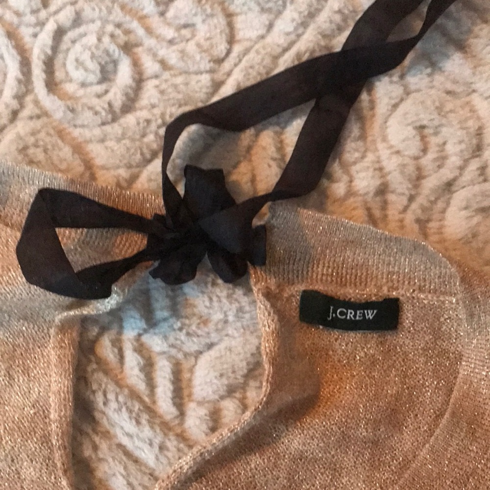 J.Crew metallic lightweight sweater
